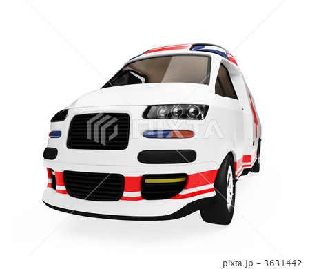 Future concept of ambulance truck isolated view 3631442