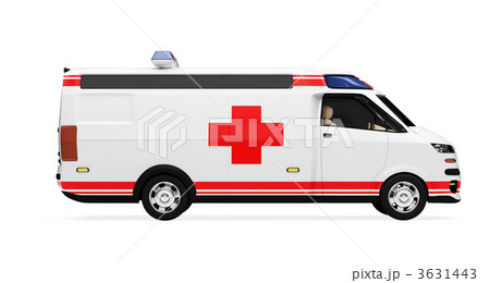 Future concept of ambulance truck isolated view 3631443
