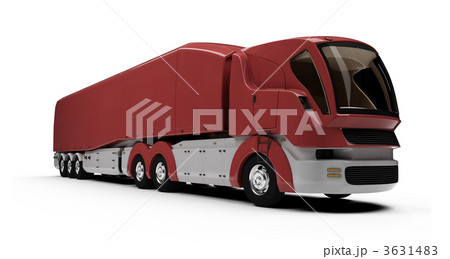 Future concept of cargo truck isolated view 3631483