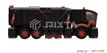 Future concept of washing truck isolated view 3631500