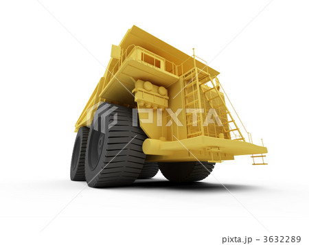 Isolated big dump truck Isolated big dump truck 3632289