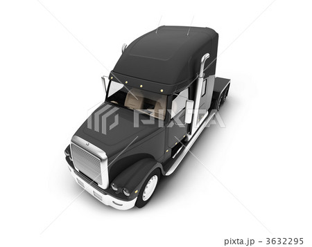 Monstertruck isolated black front view 3632295