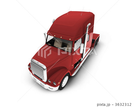 Monstertruck isolated red front view 3632312
