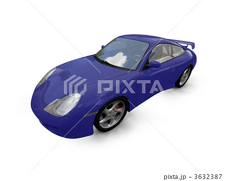 isolated blue super car front view 03 isolated blue super car front view 03 3632387