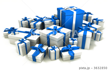 Blue and white presents 3632850