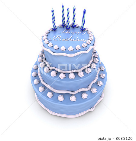 Blue birthday cake 3635120