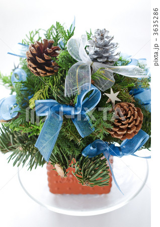 フラワーアレンジメントのクリスマスツリー フラワーアレンジメントのクリスマスツリー 3635286