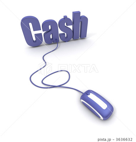 Word Cash connected to a computer mouse 3636632