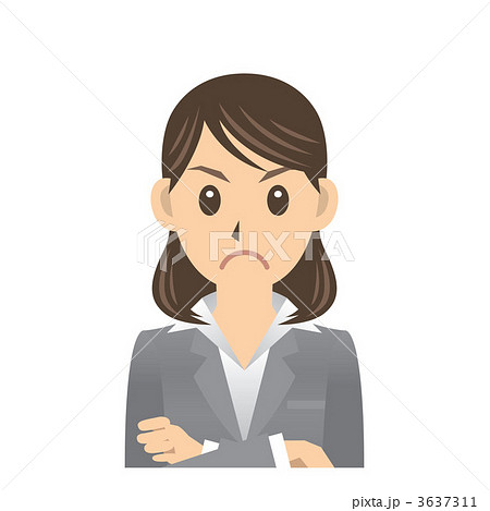 OL A 表情 怒り OL A 表情 怒り 3637311