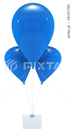 Message with blue balloons 3640786