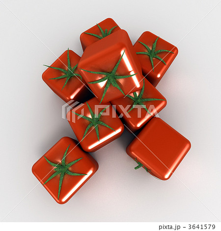 Aerial view of cubic tomatoes 3641579
