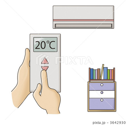 冬の節電 家庭 設定温度は度以下 のイラスト素材
