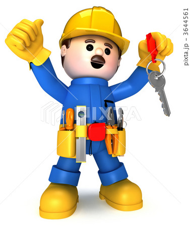 Fully equiped craftsman mascot 3644561