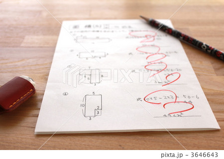小学生の小テスト　算数のお勉強 3646643