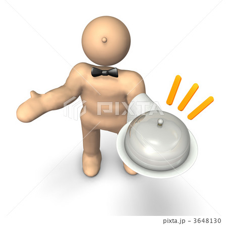 おもてなしを表す3DCGイラスト 3648130
