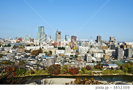 仙台市全景とビル群 3652309