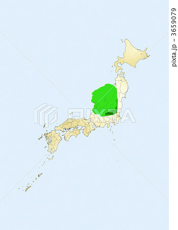 日本列島 日本地図 栃木県のイラスト素材 3659079 Pixta