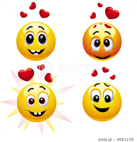 Smiling balls falling in love 3661130