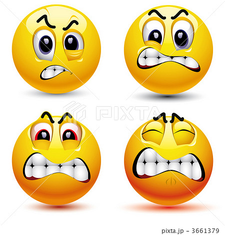 Smiling Balls With Different Face Expression Of のイラスト素材