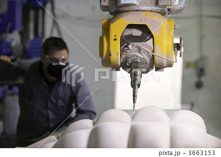worker and multi axis machine 3663153