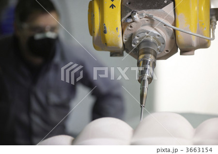 worker and multi axis machine 3663154