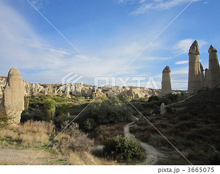 トルコ、カッパドキア、白い谷 3665075