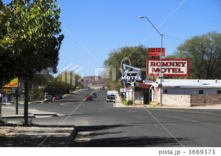 ルート66と町の風景。 ルート66と町の風景。 3669373