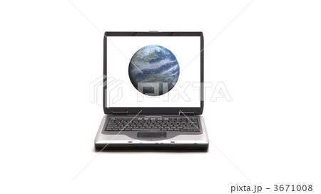 Laptop on white background 3671008