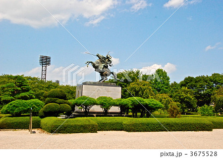 「最上義光」の騎馬像(霞城公園/山形県山形市霞城町) 「最上義光」の騎馬像(霞城公園/山形県山形市霞城町) 3675528