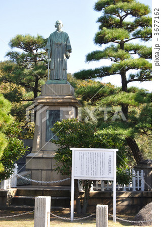 明石公園 中部幾次郎像 超レア品 ブロンズ像