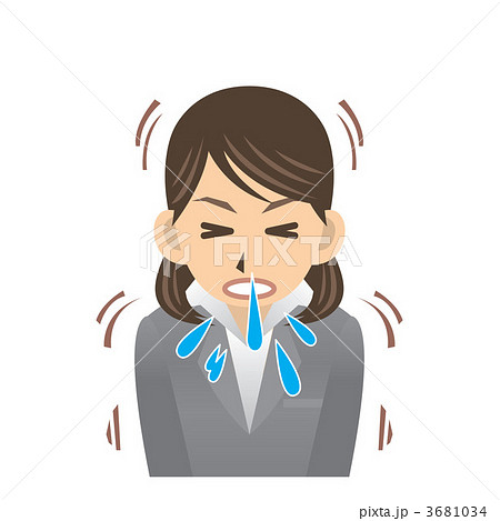 OL A 風邪 くしゃみ 3681034