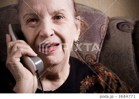 grandmother on the phone grandmother on the phone 3684771