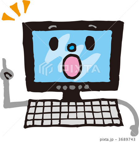 ひらめくパソコン 3689743