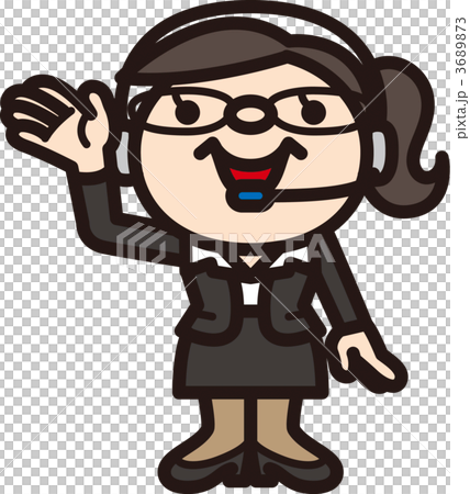 紹するテレフォンアポインター 3689873