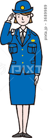 笑顔の婦警 3689989