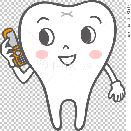 携帯電話で話す歯 3690512