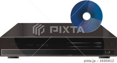 ブルーレイ Dvdレコーダーのイラスト素材 3690812 Pixta
