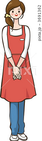 笑顔の女性店員 3691362