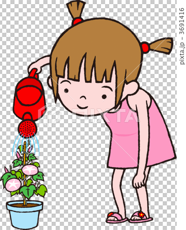 女孩成長牽牛花 女孩成長牽牛花 3691416