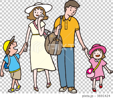 Outdoor summer in family with family 3691424