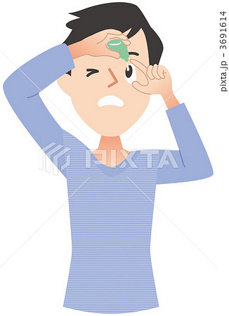 点眼のイラスト素材