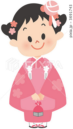 着物姿の女の子 着物姿の女の子 3691743