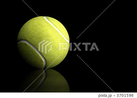 tennis ball over black 3701596