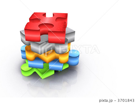 pile of solutions - 3d render pile of solutions - 3d render 3701843