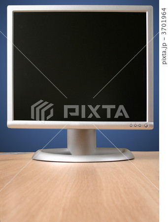 grey monitor on desk 3701964