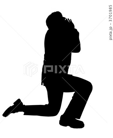 business man praying silhouette business man praying silhouette 3701985