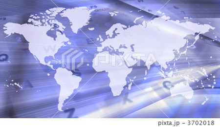 abstract world map - technology 3702018