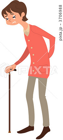 杖をつくシニア女性 3706988