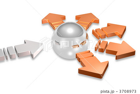 物流拠点を表す3DCGイラスト 3708973