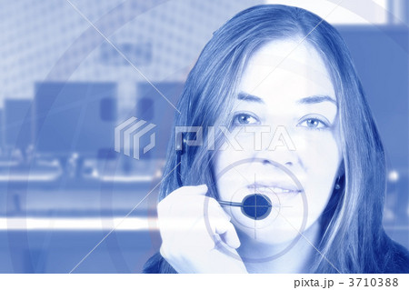 business woman - contact support 3710388